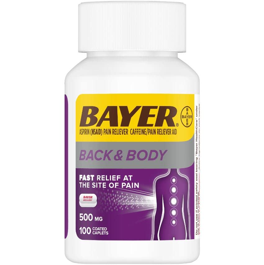 Bayer Extra Strength Bayer 500mg, 100 Count - Pack of 2