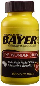 bayer aspirin pain reliever 325mg – 500 tablets