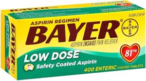 bayer consumer health bayer low dose safety coated aspirin 81 mg , 400-count (pack of 2)