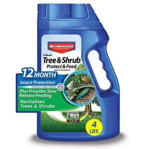 bioadvanced 12 month tree and shrub protect and feed, granules, 4 lb