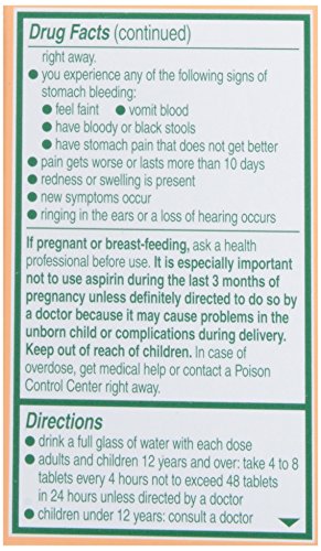 Bayer Children's Chewable, Children's Aspirin Pain Reliever, Orange, 36 ct