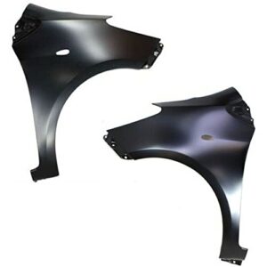 south mud bay fender set compatible with base ce le rs front steel w/signal light hole pair 14504918