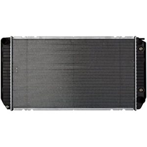 south mud bay automatic radiator 2 row compatible with 6.5l v8 rea41-1523a