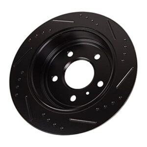 South Mud Bay Black Drill Slot Brake Rotors + Ceramic Pads Front & Rear Fits A0141A0260