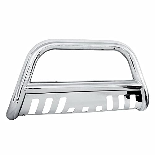 South Mud Bay 3" Bull Bar Bumper Guard Compatible with Chrome Stainless Steel E03YA0106