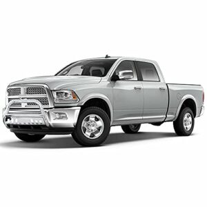 South Mud Bay 3" Bull Bar Bumper Guard Compatible with Chrome Stainless Steel E03YA0106