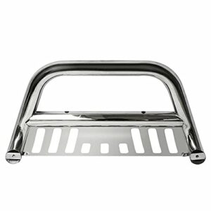 South Mud Bay 3" Bull Bar Bumper Guard Compatible with Chrome Stainless Steel E03YA0106