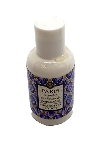 Greenwich Bay Trading Company Destination Collection Bundle: Paris - 2oz Mini Wrapped Soap Block + 2oz Mini Shea Butter Lotion