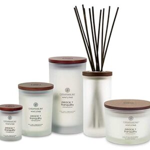 Chesapeake Bay Candle PT31902-2 Scented Candles, Peace + Tranquility (Cashmere Jasmine), Medium (2-Pack)