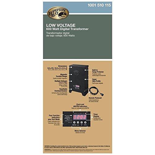 Hampton Bay 600 Watt Low Voltage Transfoermer