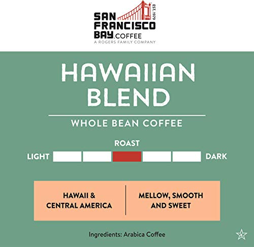 San Francisco Bay Whole Bean Coffee - Hawaiian Blend (2lb Bag), Medium Roast