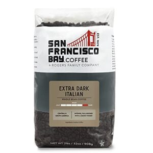 san francisco bay whole bean coffee – extra dark italian (2lb bag), dark roast