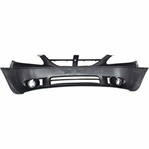 south mud bay front bumper cover compatible with base cargo se passenger sxt 05 grand w/fog 5139118aa