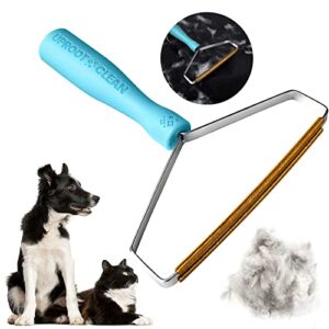 uproot cleaner pro reusable cat hair remover – special dog hair remover multi fabric edge and carpet scraper by uproot clean – easy pet hair remover for couch, pet towers & rugs – gets every hair!