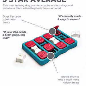 Outward Hound Nina Ottosson Dog Brick Interactive Treat Puzzle Dog Toy, Intermediate