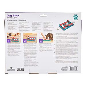 Outward Hound Nina Ottosson Dog Brick Interactive Treat Puzzle Dog Toy, Intermediate