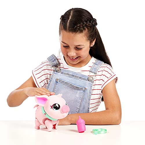 Little Live Pets - My Pet Pig: Piggly | Soft and Jiggly Interactive Toy Pig That Walks, Dances and Nuzzles. 20+ Sounds & Reactions. Batteries Included. for Kids Ages 4+