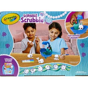 Crayola Scribble Scrubbie Pets Blue Lagoon Playset, Pet Toys For Girls & Boys, Gifts For Kids Ages 3+