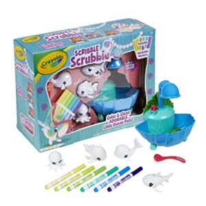 Crayola Scribble Scrubbie Pets Blue Lagoon Playset, Pet Toys For Girls & Boys, Gifts For Kids Ages 3+