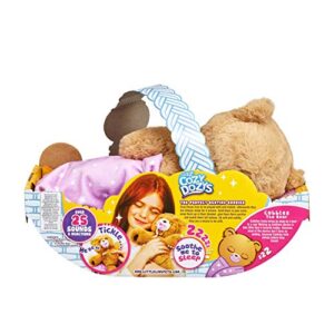 Little Live Pets Cozy Dozy Cubbles The Bear - Over 25 Sounds and Reactions | Bedtime Buddies, Blanket and Pacifier Included | Stuffed Animal, Best Nap Time, Interactive Teddy Bear, 14.9 Ounces