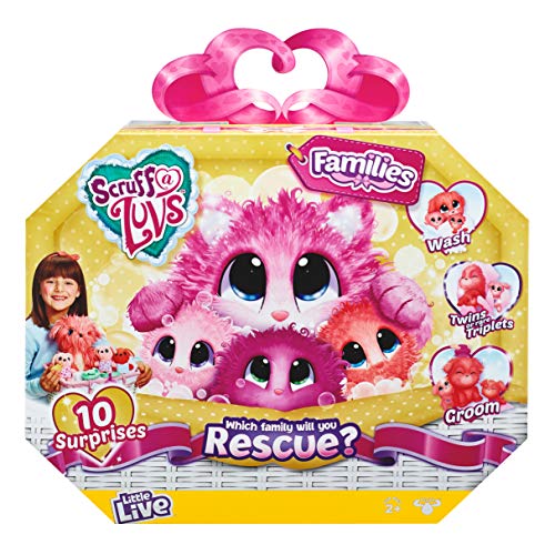 Little Live Pets Scruff-A-Luvs Family | Wash, Dry and Brush to Rescue and Reveal 10 Surprises