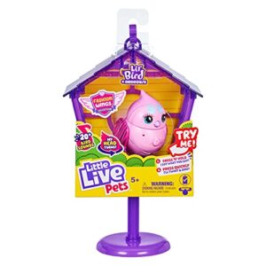 little live pets – lil’ bird & bird house: princess polly | linkable | new moving bird heads with 20 + sounds, and reacts to touch