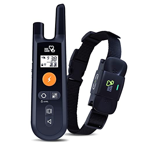 DOG CARE Dog Training Collar for Large Medium Dogs - Dog Shock Collar with Remote, Dog Training Collar with Beep, Vibration, Static Modes, Keypad Lock, 0-99 Adjustable Shock Levels, Long Remote Range