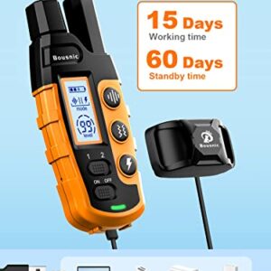 Bousnic Dog Shock Collar 2 Dogs (5-120Lbs) - 3300 ft Waterproof Training Collar for Dogs Large Medium Small with Rechargeable Remote, Beep (1-8) Vibration (1-16) and Humane Shock (1-99) Modes