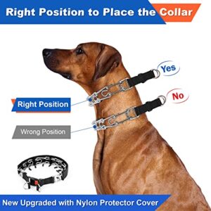 Supet Dog Training Collar for Small Medium Large Dogs with Quick Release Buckle , Adjustable No Pull Dog Collar with Nylon Cover