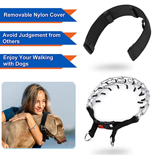 Supet Dog Training Collar for Small Medium Large Dogs with Quick Release Buckle , Adjustable No Pull Dog Collar with Nylon Cover