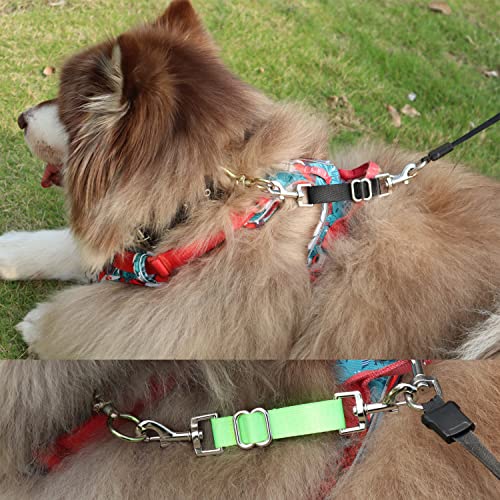 Backup Collar for Dogs Backup Clip Dog Safety Clip for Dog Harness Safety Clip Collar Dog Collar Safety Backup Straps(Long)