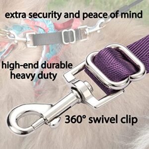 Backup Collar for Dogs Backup Clip Dog Safety Clip for Dog Harness Safety Clip Collar Dog Collar Safety Backup Straps(Long)