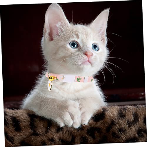 Balacoo 2pcs Pet Flower Collar Puppy Collars Girl Necklace Cat Bell Collar Adjustable Dog Collars Dog Necklace Collar Dog Grooming Accessories Kitten Collar Kitten Collars Fancy Cat Collar