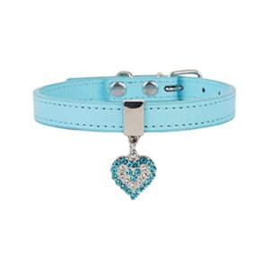 girl cat collar with bell pet buckle dog chain cute pet peach heart dog collar diamond bling girl small puppy rhinestone cute bowtie pet collar rope