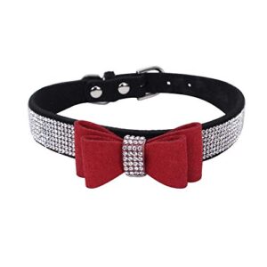 cat collars breakaway boy adjustable costume charm puppy collar for small medium large dog bowknot diamond dog puppy pet collars