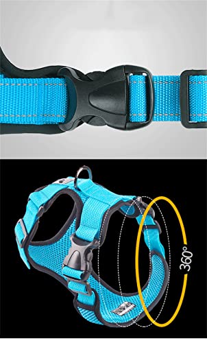 SXNBH Pet Dog Harness Vest Mesh Dog Harness Adjustable Soft Breathable Dog Harness Puppy Collar Cat Pet Dog Harness (Color : D, Size : Small)