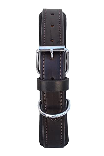 Leather Dog Collar Extra Small Size Western Style Heavy Duty Hand Tooled Adjustable Beaded and Padded Soft for Puppies and Big Dogs 10AB032-XS