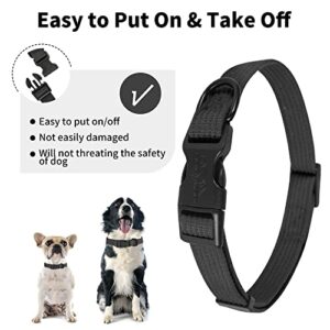 lynxking Dog Collar Soft Padded Breathable Cotton Solid Color Strong Adjustable Pet Collar for Little Puppy