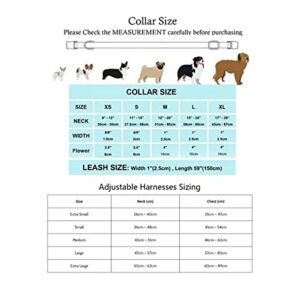YourSchoiceVi Dog Harness Set, Dog Collar & Leash Bandana, No Pull Harness Vest, Boy Dog Collar Bowtie, Puppy Collar Harness Leash Set (Small(cm), Bow Collar and Leash)