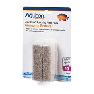 aqueon quietflow led pro ammonia reducer 4 count filter pads for model 10