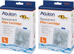 (2 boxes) aqueon 06087 filter cartridge, large, 3-pack each