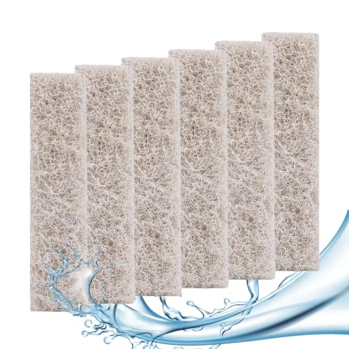 HiTauing 6 Count Ammonia Reducer Filter Pads for aqueon，Fish Tank Filter Pads for QuietFlow LED PRO Model 10