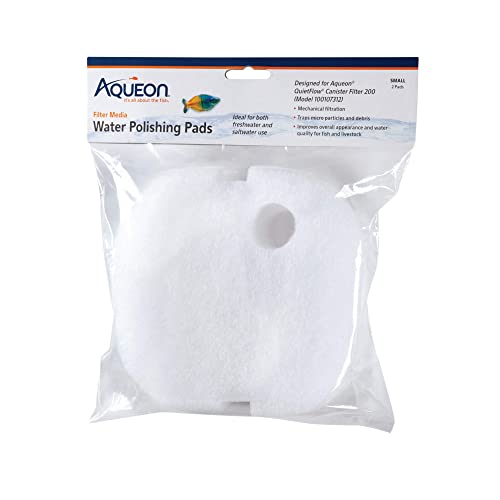 Aqueon QuietFlow Water Polishing Pads, Small, Pack of 2