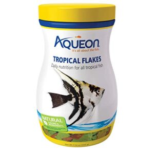 aqueon tropical fish food flakes, 7.12 ounces