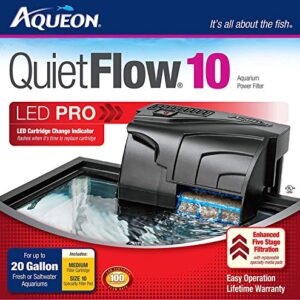 Aqueon Aquarium Fish Tank Starter Kit with LED Lighting 10 Gallon Fish Tank