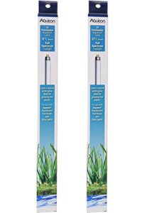 aqueon 2 pack of t5 freshwater aquarium lambs, 8 watt, 12 inches long, full spectrum daylight ideal for growing live plants