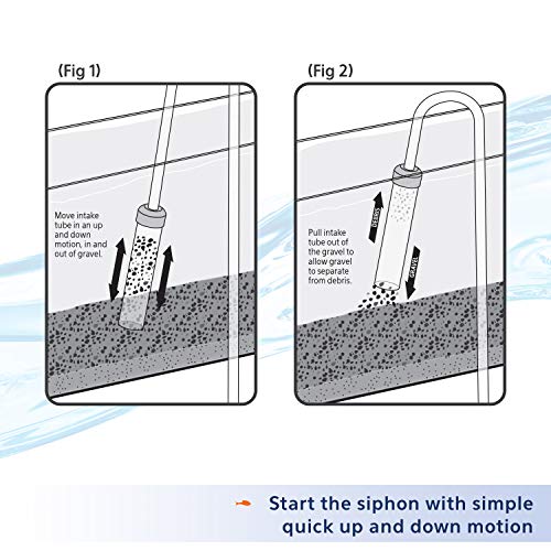 Aqueon Aquarium Siphon Vacuum Gravel Cleaner Medium - 9 Inches