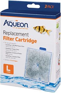 aqueon 12 pack of replacement filter cartridges, large, for quietflow aquarium filters