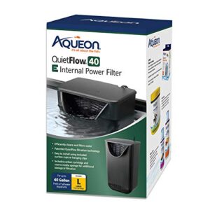 aqueon quietflow e internal aquarium fish tank power filter for up to 40 gallon aquariums