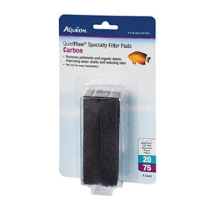 Aqueon (3 Packages) QuietFlow Carbon Cartridge with Bio-Media Grid 20/75-4 Filters per Package